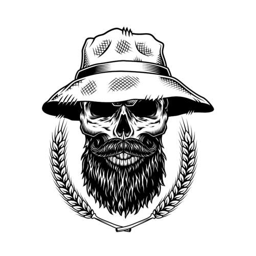 T-Shirt "Skull Brustlogo"