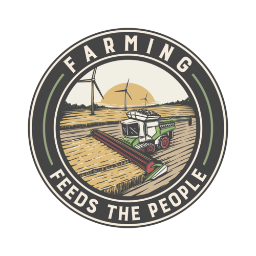 Hoodie "Farming Feeds The People Brustlogo"